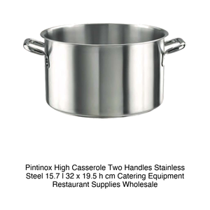 Olla de Acero Inoxidable Profunda Ø 32 cm H 19.5 cm, 15.7 L Pintinox - Product Image 2