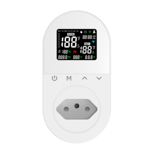 Thermostat intelligent WiFi Tuya, commande vocale, application, bouton tactile, écran LCD, plastique, prise électrique américaine, maison, hôtel, camping-car, garage, extérieur - Product Image 2