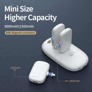 2023 xu hướng mới sản phẩm chia sẻ từ ngân hàng điện sạc trạm dock cho Iphone micro loại C Mini ngân hàng điện không dây - Product Image 2