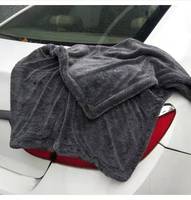 Microfibre sans bord 1200 1400 gsm lavage de voiture microfibre détaillant auto chiffons en microfibre nettoyage boucle torsadée séchage serviettes