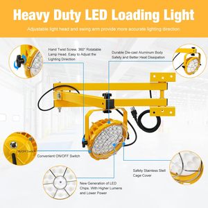 Lampes rotatives 30W 50W pour remorques, quais, conteneurs, éclairage de quai de chargement <span class=keywords><strong>LED</strong></span>, éclairage de quai de chargement à double bras, éclairage <span class=keywords><strong>LED</strong></span> pour quai de chargement - Product Image 4