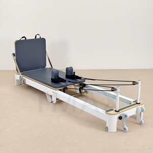 <span class=keywords><strong>Tmax</strong></span> Réformateurs de Pilates portables en aluminium de qualité supérieure, couleur noire, pliables, lit de Pilates pliable, facile à ranger - Product Image 5
