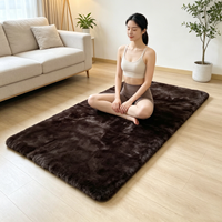 Tapis de yoga classique en peau de mouton véritable, fourrure de mouton, peau de mouton tannée, tapis de sol en laine de mouton, vente en gros directe usine, échantillon disponible