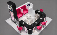 Conception de kiosque de salon de manucure modulaire sur mesure, armoires de présentation de manucure personnalisées pour centre commercial, stand de manucure LED en menuiserie pour la vente au détail