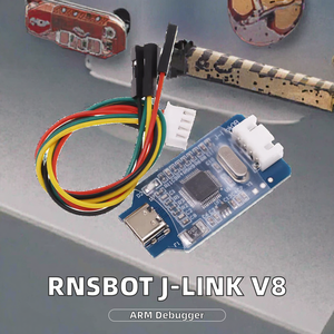J-link OB ที่ใช้งานร่วมกันได้สำหรับโปรแกรมจำลองการดีบักและโปรแกรมเมอร์ SWD สำหรับ STM32 พร้อมสายเคเบิลดาวน์โหลดรุ่น V8 - Product Image 2