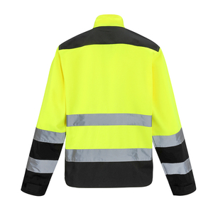 <span class=keywords><strong>Blouse</strong></span> de travail robuste <span class=keywords><strong>pour</strong></span> mineurs et peintres, uniforme OEM jaune fluorescent, veste cargo d'ingénieur avec bandes réfléchissantes - Product Image 4