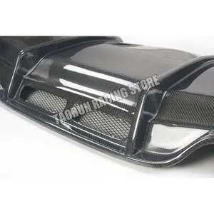 PSM Phong Cách Sợi Carbon Phía Sau Bumper Khuếch Tán Splitter Cho Benz W205 C200 C43 C63 C63s Amg Sedan & Wagon & Coupe 2015 - 2022 - Product Image 5
