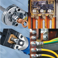 Connecteur métallique durable CE DTL 5 en cuivre et aluminium bimétallique, anneau rond à sertir, connexion sécurisée pour câble
