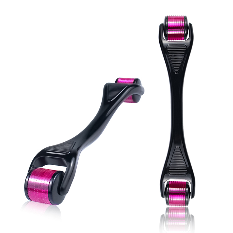 2 in 1 Double-ended 540 Derma Roller Skin Massage Micro Needle Roller Facial Therapy Microneedle 0.5/ 1.0 Derma Roller Therapy