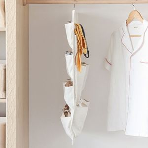 Hot Selling Hanging <b>Storage</b> Organizer Linen Cotton Double-sided Hanging <b>Storage</b> Organizer - Product Image 4