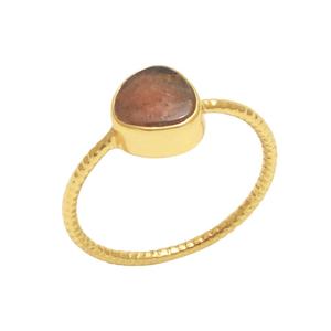 Anillo de piedras preciosas de turmalina genuina Plata de Ley 925 sólida hecha a mano con chapado en oro joyería de moda única bodas precio bajo - Product Image 1