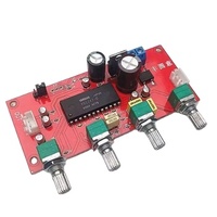 Taidacent AC5-16V DC 7-21v Surround Dual CH AMP kontrol nada PCB Stereo Audio kontrol nada Bass Treble Board dengan tombol Volume