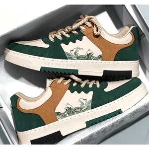 Zapatos de Plataforma de PU de Alta Calidad para Hombre, Retro, Antideslizantes, con Cordones, Deportivos y Casuales para Otoño/Invierno/Verano - Product Image 2