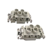 Conector de Alta Resistencia SVLEC HK 4+2+PE DIN EN6194, Macho/Hembra, Impermeable, Combinación de Señal y Alimentación, IP67