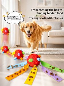Juguete Dispensador de Comida para Perros Grandes, Diseño Moderno de Dibujos Animados, Pelota para Esconder y Olfatear, Rompecabezas Interactivo para Masticar y Limpiar los Dientes - Product Image 2