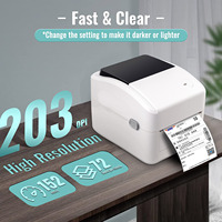 Imprimante d'Étiquettes Autocollantes Haute Qualité 4x6 Pouces, Imprimante Thermique Directe 420B pour Étiquettes d'Expédition