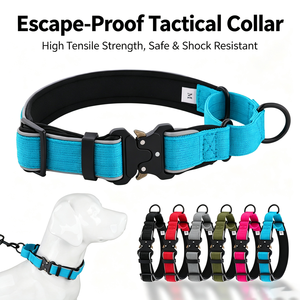 <b>Dog</b> <b>Collar</b> Medium <b>Large</b> <b>Dog</b> Golden Ruffle Shepherd Outdoor Tactical <b>Collar</b> Explosion Proof Dash <b>Dog</b> Traction Rope Necklace Whole - Product Image 6