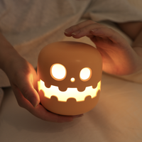 Lampe de nuit fantôme pour Halloween, lampe créative rechargeable à LED, décoration de chambre d'enfant, lampe de table
