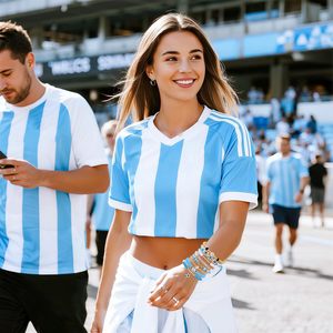 Meilleures ventes transfrontalières : Ensemble de bracelets faits main en pâte polymère souple avec pendentifs football et perles lettres, pour thèmes d'équipes et tourisme - Product Image 2