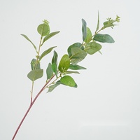 Ranting Eucalyptus Sutra Buatan dengan Buah, Daun Sentuhan Alami, Simulasi Tinggi, Tahan UV, Batang Bunga untuk Dekorasi Rumah dan Pernikahan