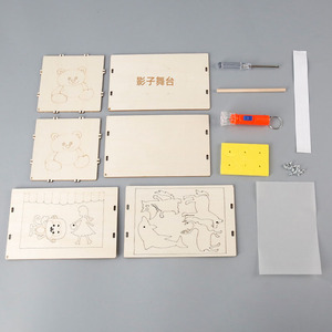 Teatro de Sombras de Madera para Experimentos Científicos, Proyecto de Ciencia DIY, Manualidades para Niños de 0 a 3 Meses, Ensamblaje <span class=keywords><strong>Creativo</strong></span>, Unisex - Product Image 4