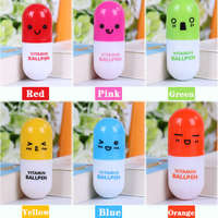 NPPL-013 Stylo bille en plastique multicolore de marque JR, style pilule, fonction extensible, mignon, option logo personnalisé, promotions