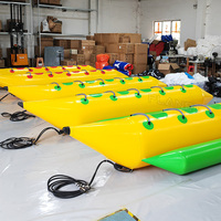Tube unique gonflable drôle jeux de Sport nautique mer gonflable volant remorquable Tube bateau banane