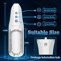 Verbesserte 3-in-1 Automatische Masturbationsmaschine für Männer mit 8 Vibrationsmodi, 4 Klemmfunktionen und 3D-Texturierung