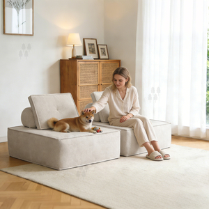 Canapé modulaire moderne et durable, compressible, en mousse haute densité, pour salon, usage domestique - Product Image 3
