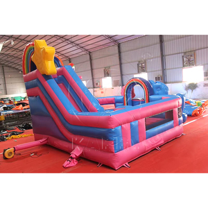Castillo Inflable con Tobogán de Unicornio Arcoíris de la Marca Mico al por Mayor para Uso Comercial para Adultos, Garantía de 3 Años, 300-500 kg - Product Image 2