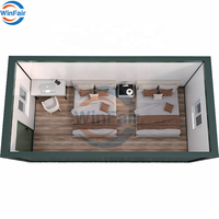 Maison conteneur préfabriquée mobile pliable à 3 étages WinFair Colombie pour dortoir, bureau, camp / Certifiée CE