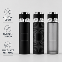 Flacon de parfum en verre vide en gros, 250 ml, cylindre rose nacré avec bouchon doré, luxe, rechargeable, logo personnalisé