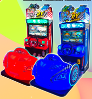 Simulateur de parc d'attraction intérieur Kids Mini Happy Racing Arcade Video Car Game Machine Racing Cars Games