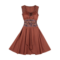 Robe d'aventure asymétrique en polyester confortable pour enfants, style audacieux, pour spectacles de scène et événements à thème, avec couleurs personnalisables