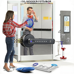 Wifi-kiểm soát khóa thông minh Vân Tay Kỹ Thuật Số Màn hình cảm ứng bàn phím cho nhà RV nhà để xe/xe Linux dựa trên điện tử thông minh Chìa khóa cửa - Product Image 3