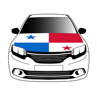Funda para Capó de Coche Personalizada al por Mayor, Bandera de Panamá, Tejidos Elásticos Lavables, Pancarta para Capó de Coche
