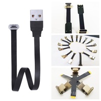 Cable plano de cinta ultrafina de fábrica 8 pines USB Super Cable suave