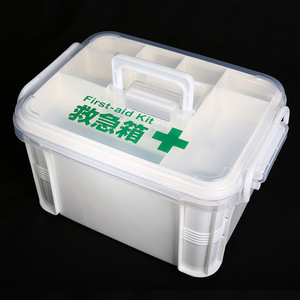 Large Capacity Family First Aid Kit White Rectangle Portable Medicine Storage Box For Emergency Medical Care - Product Image 2