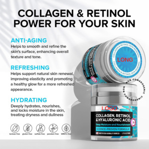 Marque privée 2.5% Rétinol Crème pour le visage avec acide hyaluronique <span class=keywords><strong>Vitamine</strong></span> E Glycérine Anti-Rides Taches de rousseur Propriétés blanchissantes - Product Image 4