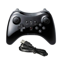 Manette sans fil pour console Nintendo Wii U Pro, manette de jeu, joystick double analogique avec câble de charge USB