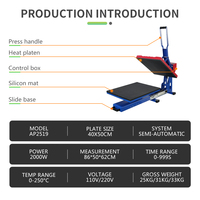 Meilleure presse à chaud A3 Sublimation grand format pour T-shirts Tapis de souris 40*50cm