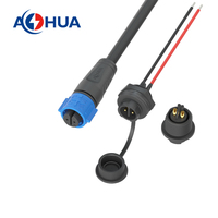2 ~ 5Pin 10 Amp K15 Fil à Panneau Câble Monté Mâle Femelle Contrôleur Prise Électrique IP68 LED Connecteur de Signal d'Alimentation
