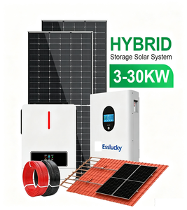 Kit Système Solaire Complet 10kW 15kW 20kW 30kW 10000W Hybride pour Stockage d'Énergie Domestique avec Batterie au Lithium - Product Image 6
