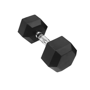 <span class=keywords><strong>Haltères</strong></span> hexagonaux en caoutchouc avec noyau en acier massif et poignée moletée antidérapante pour la <span class=keywords><strong>musculation</strong></span> à domicile ou en salle de sport commerciale - Product Image 5