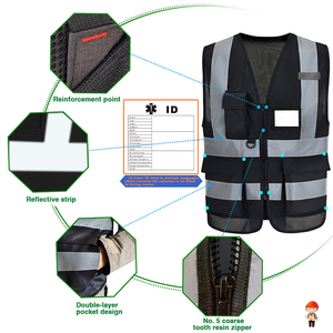 Chaleco de Alta Visibilidad para Gerente de <span class=keywords><strong>Seguridad</strong></span>, para Trabajos de <span class=keywords><strong>Seguridad</strong></span> en Obras - Product Image 5