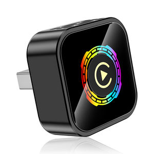 Adaptador CarPlay 2 en 1 con Cable e Inalámbrico, Color Negro, con Interruptor de Botón para Conexión Móvil - Product Image 1