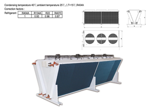Condenseur de type V refroidi par air Tianyicool <span class=keywords><strong>FNV</strong></span> personnalisé de haute qualité pour les industries de vente au détail, état neuf, chambres froides - Product Image 6