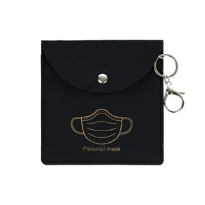 Soporte de cuero sintético para mascarilla facial, cartera pequeña a prueba de polvo con logotipo personalizado, estuche de almacenamiento enmascarado, gran venta al por mayor - Product Image 4