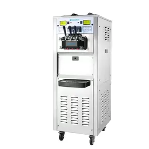 MEHEN MS348 Three Flavors Commercial small ice cream shop double control system with 2 compressor
