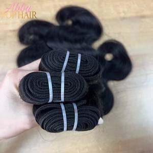 Vente en gros de cheveux humains ondulés paquet de cheveux vierges bruts à cuticule alignée sans perte de cheveux brésiliens - Product Image 2